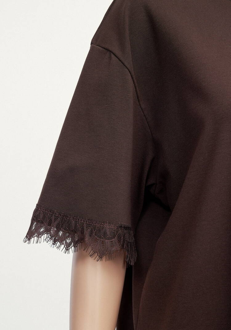 Блуза с отделкой из кружевa шир.  750, рис. 15