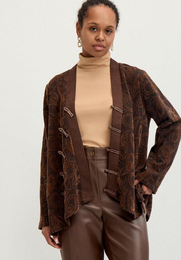 Кардиган из жаккардового трикотажа шир.  580, рис. 1