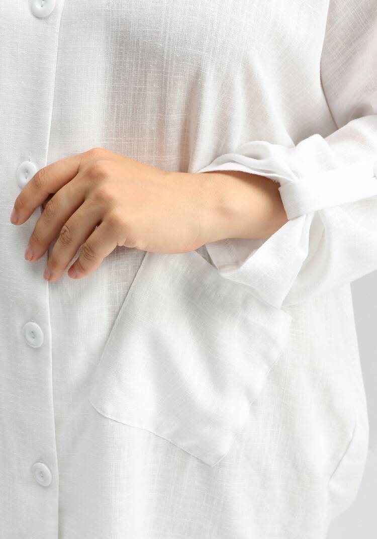 Рубашка с капюшоном и асимметричным низом шир.  750, рис. 6