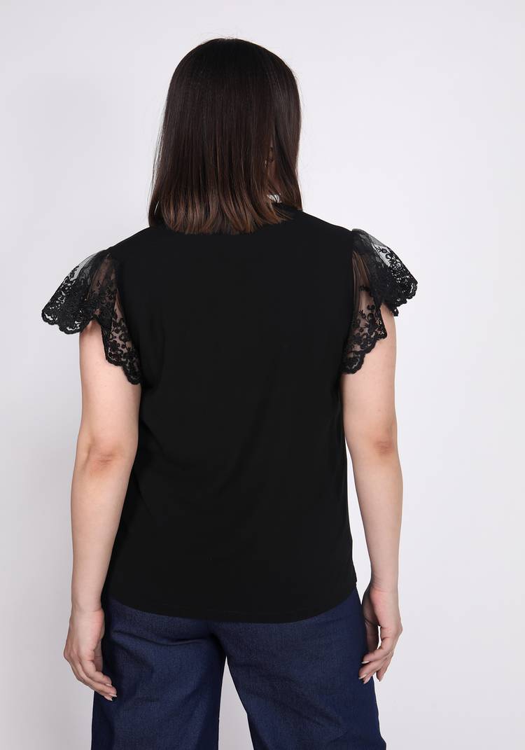 Блуза с прозрачными рукавами шир.  750, рис. 7