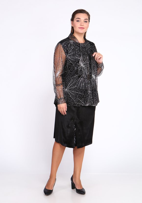 Блуза Млечный путь шир.  580, рис. 5