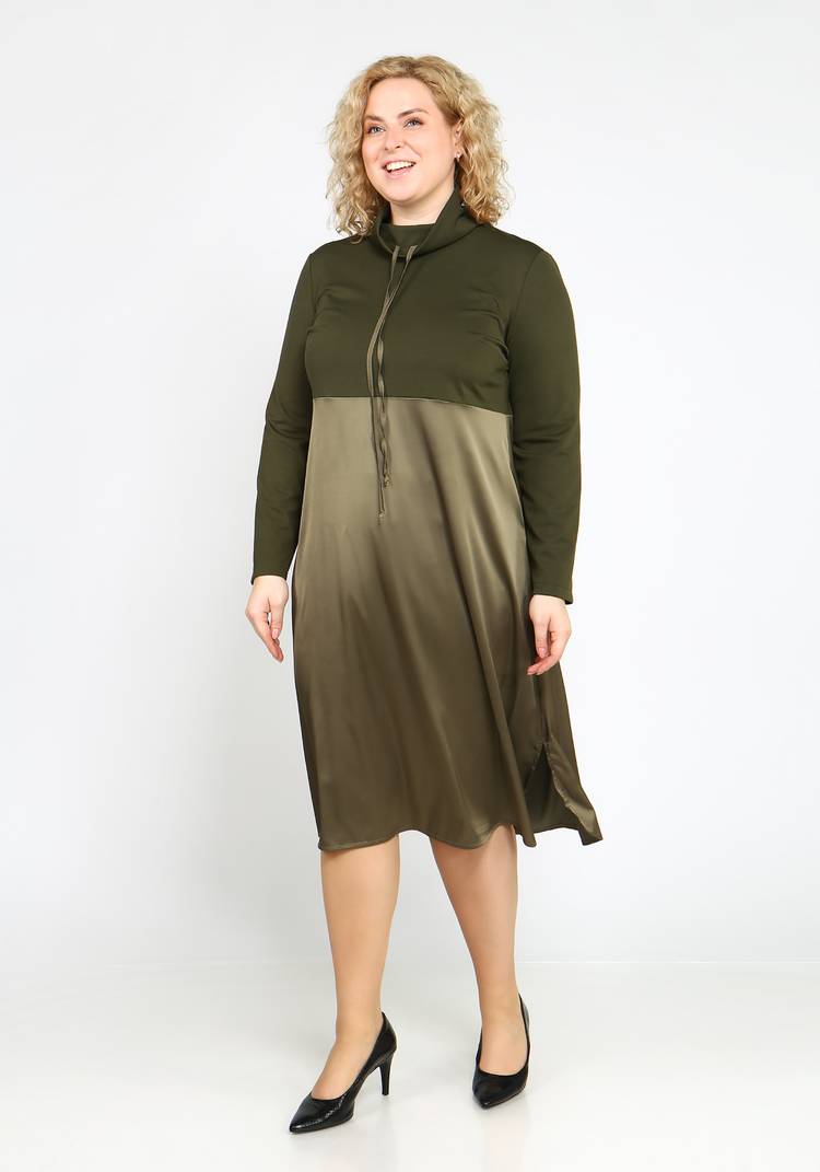 Платье с атласной юбкой шир.  750, рис. 9