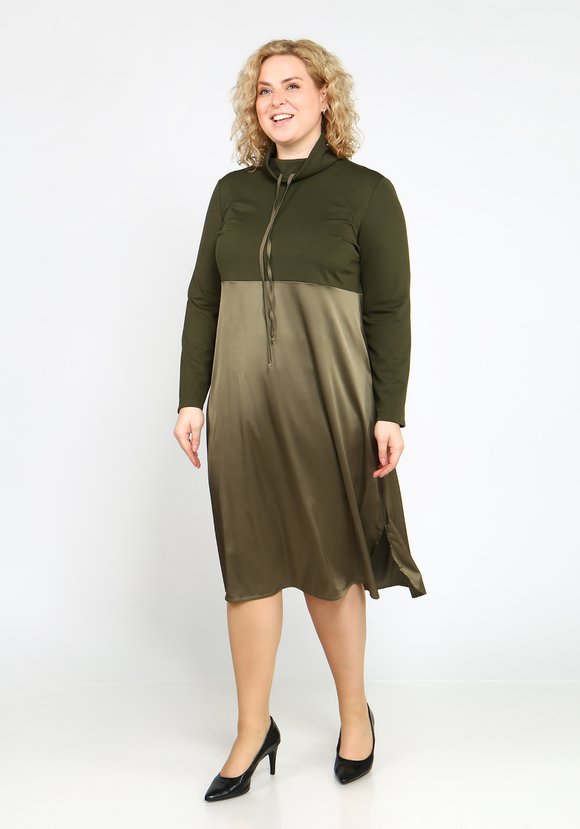 Платье с атласной юбкой шир.  580, рис. 9