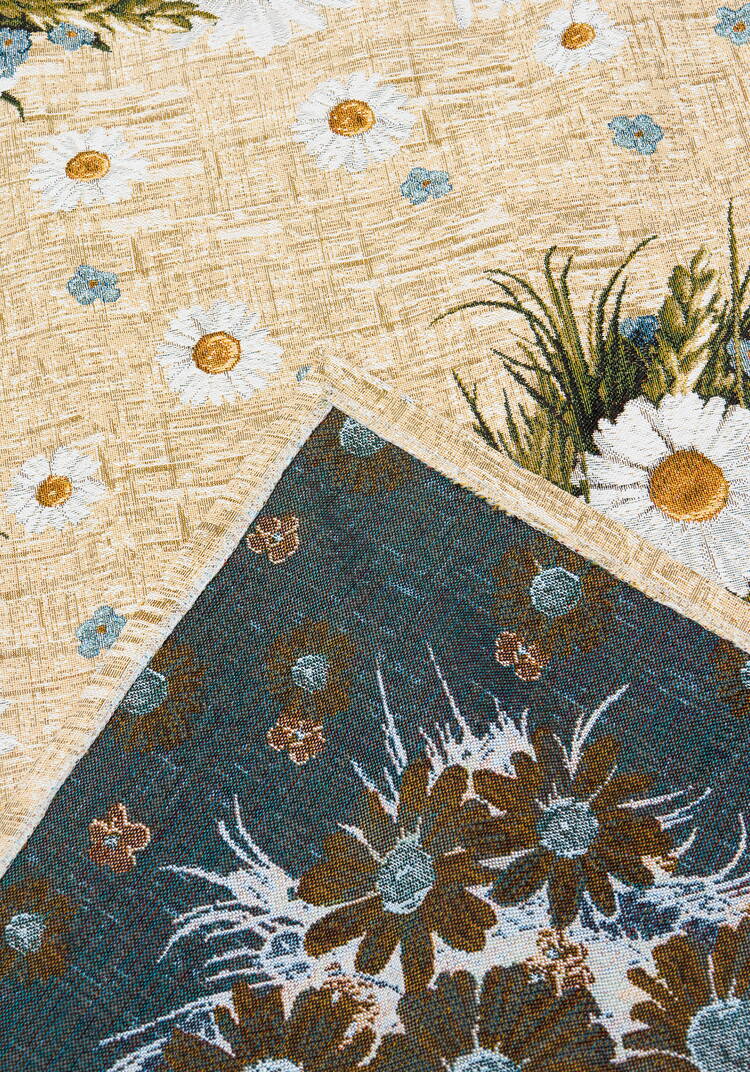 Скатерть гобеленовая Ромашковое лето шир.  750, рис. 3