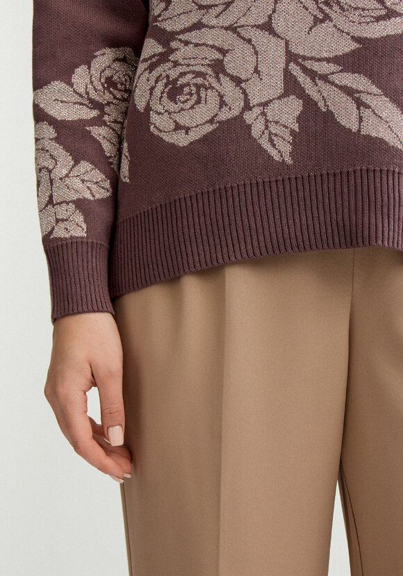 Джемпер с флористическим мотивом шир.  580, рис. 12