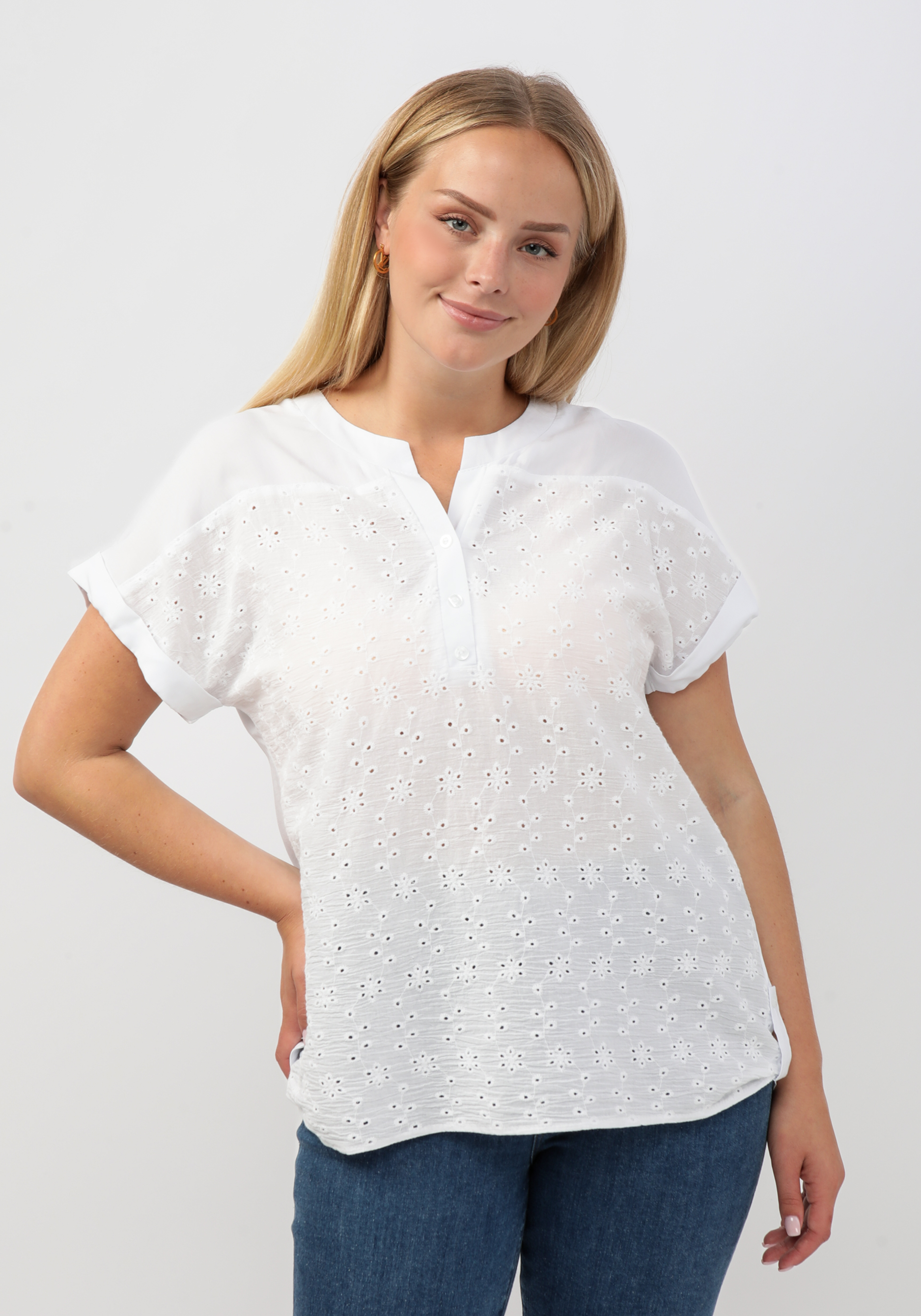 Блуза "Анна" Vittori Vi, размер 52, цвет белый - фото 2