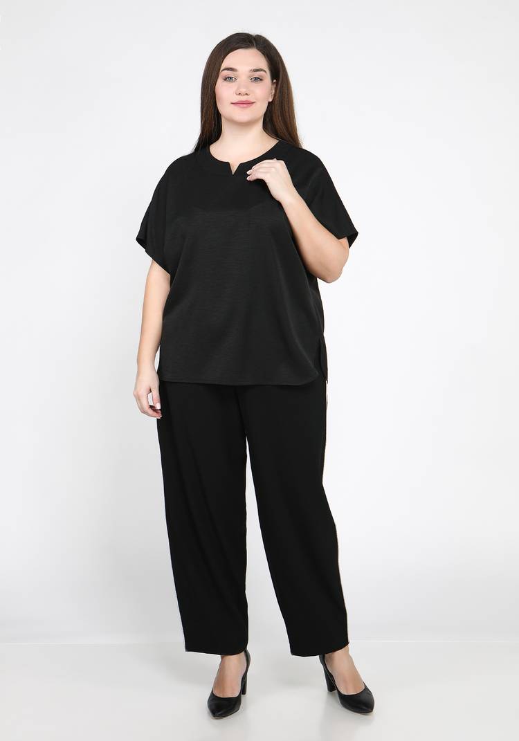 Блуза однотонная с рукавом-кимоно шир.  750, рис. 11