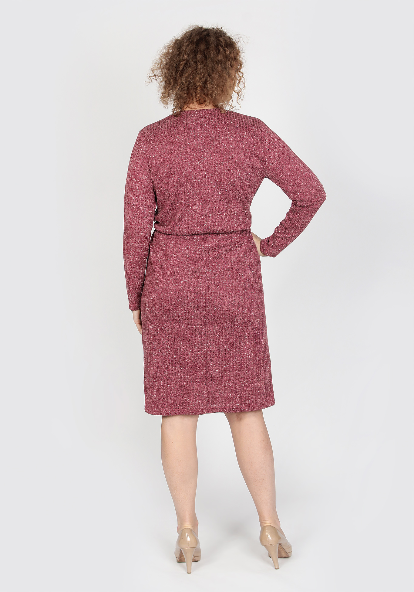 Платье "Тамила" BlagoF, размер 56, цвет бордо - фото 3