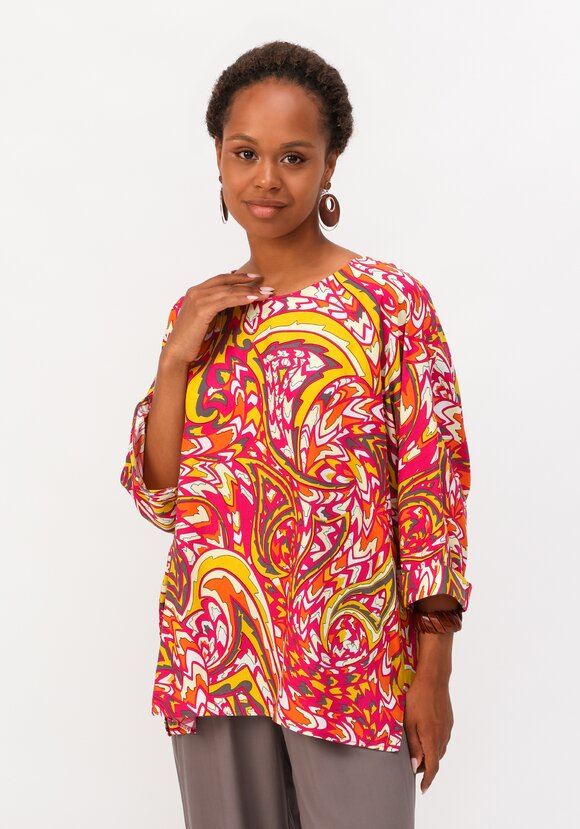 Блуза  с цельнокроеным рукавом шир.  580, рис. 24