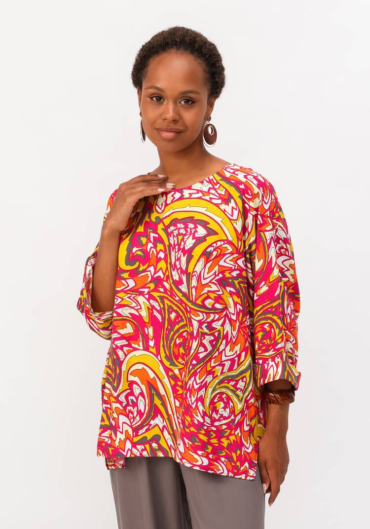 Блуза  с цельнокроеным рукавом шир.  750, рис. 24