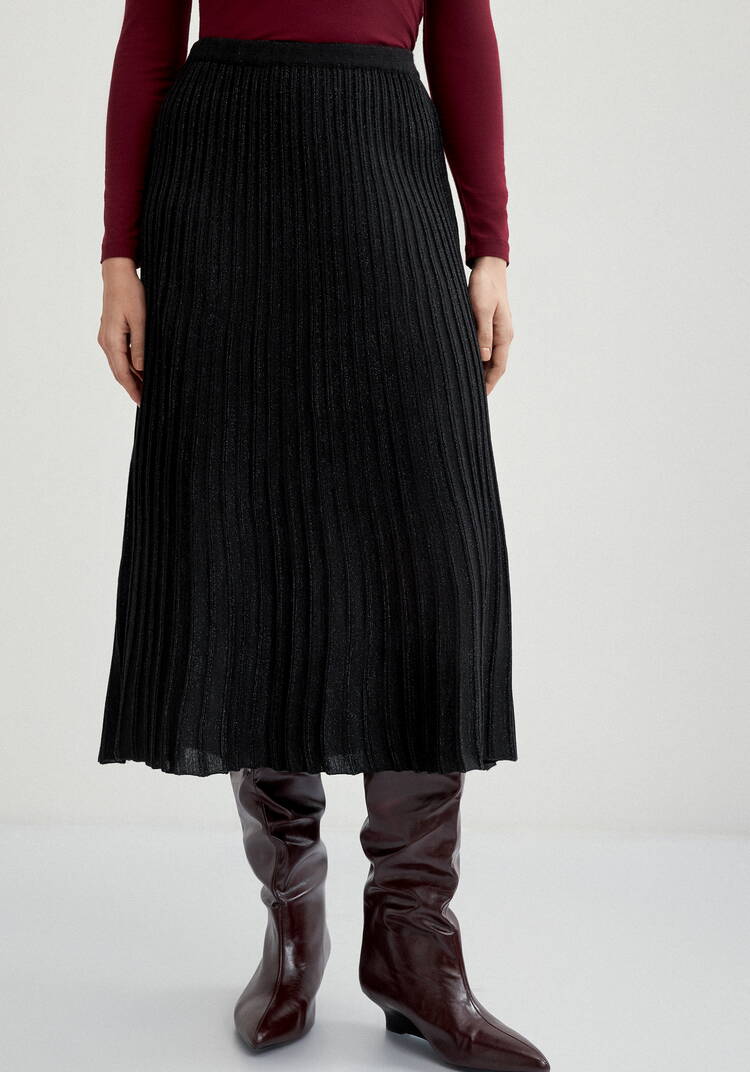 Юбка миди с метанитью шир.  750, рис. 35