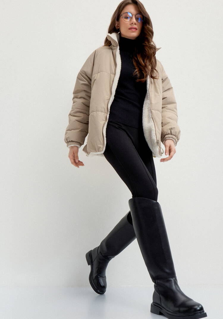 Двусторонняя куртка с высоким воротом шир.  750, рис. 17