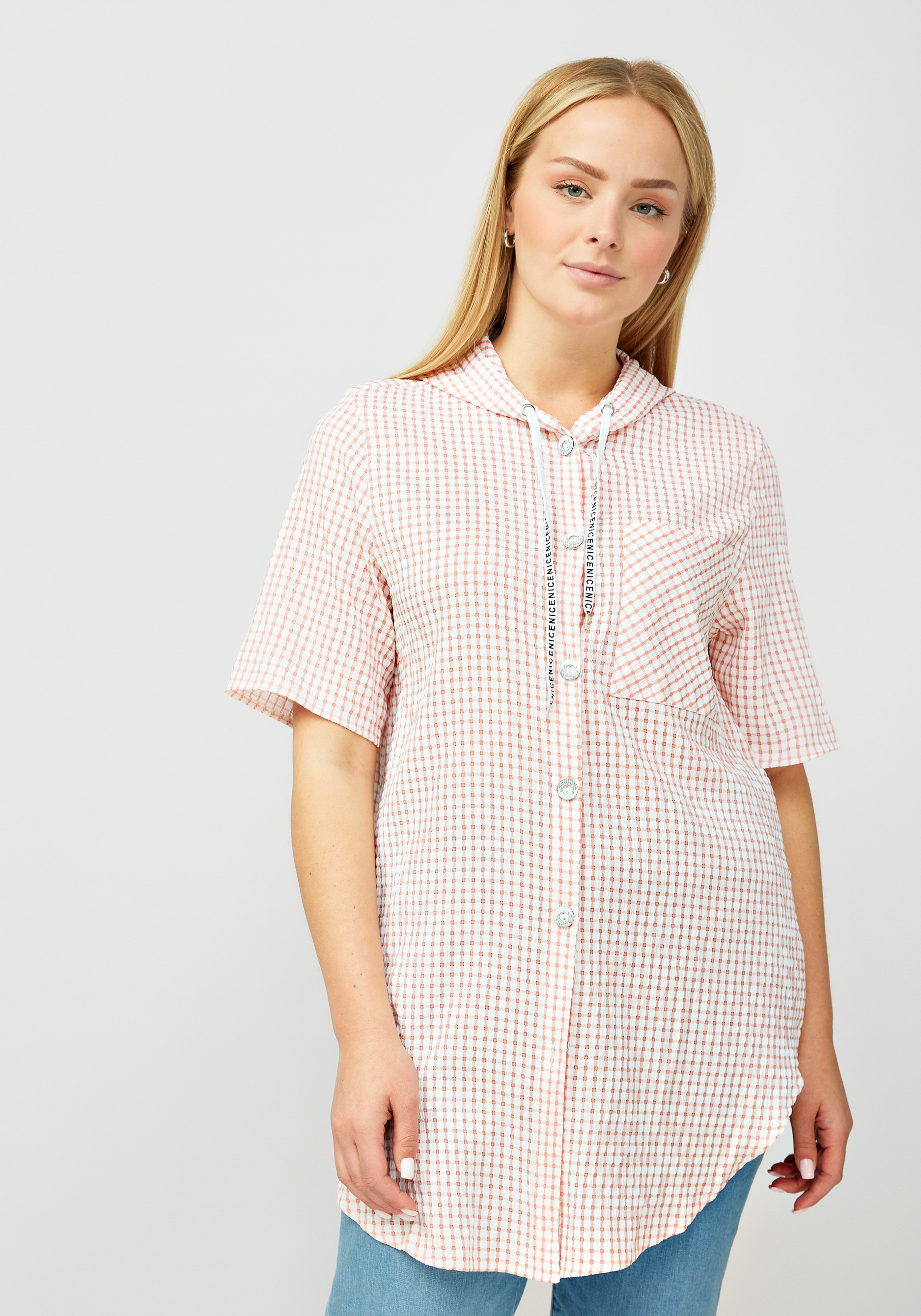 Рубашка женская "Аманда" Unit, цвет розовый, размер 60 - фото 1