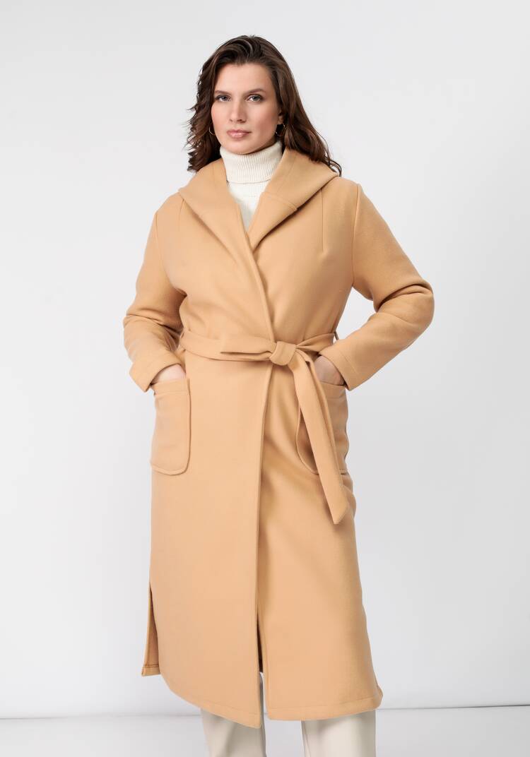 Пальто удлиненное с поясом шир.  750, рис. 11