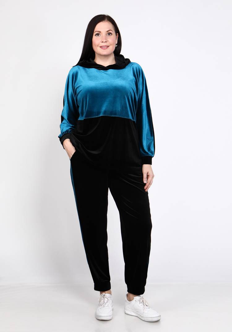 Туника бархатная с капюшоном шир.  750, рис. 26