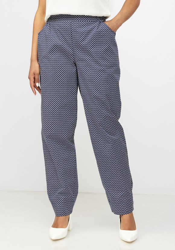 Хлопковые брюки Бернадет шир.  580, рис. 1