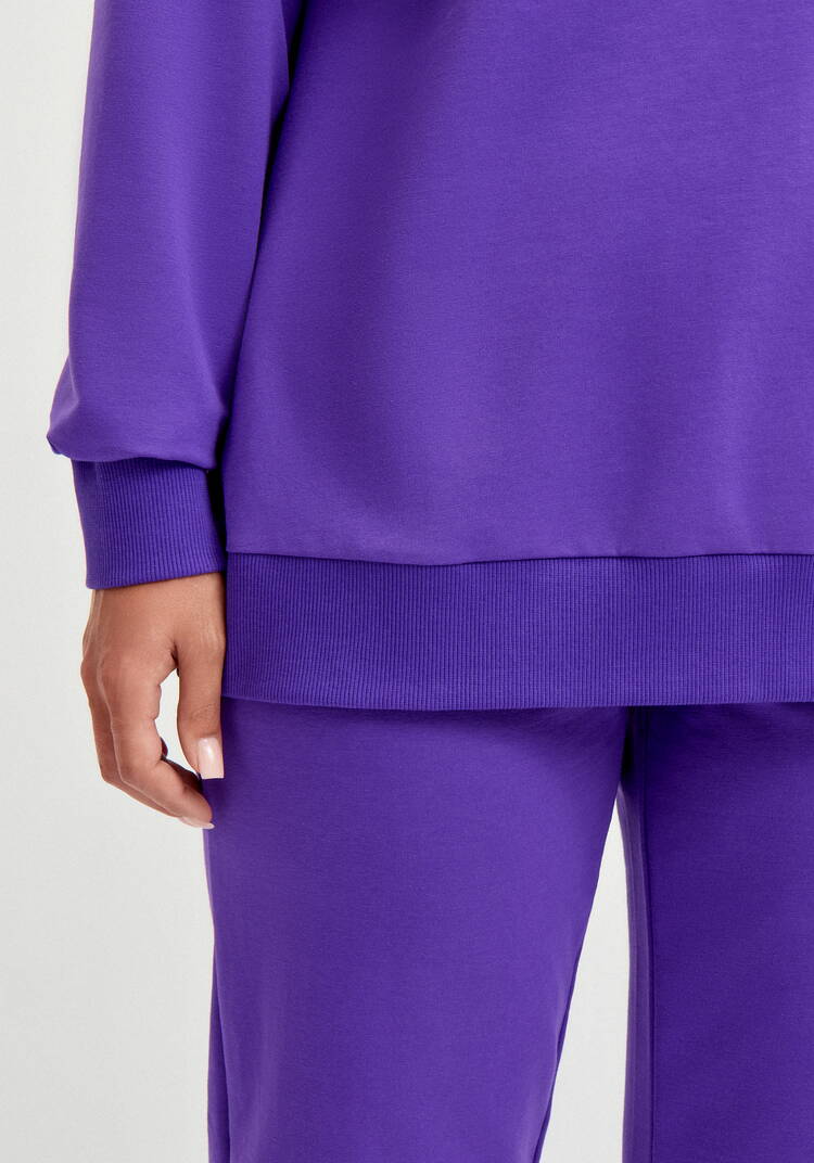 Костюм свитшот с принтом и брюки шир.  750, рис. 36