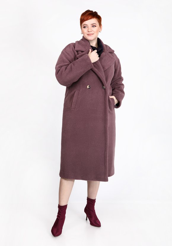 Шуба из эко-меха тедди шир.  580, рис. 13