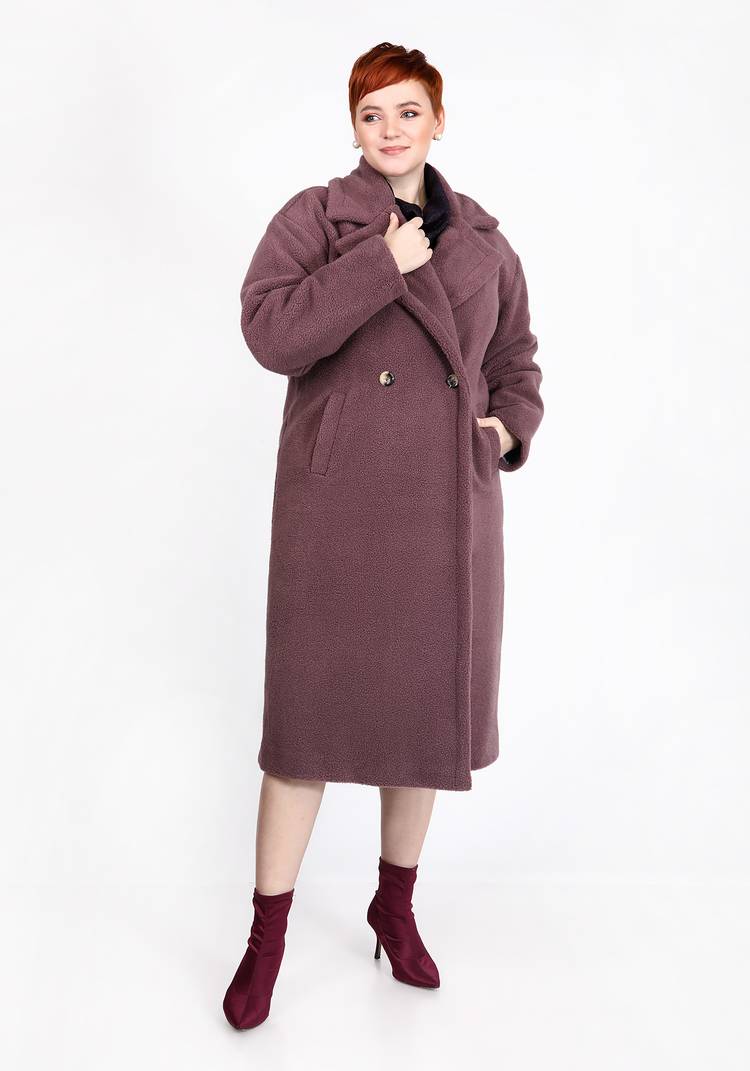 Шуба из эко-меха тедди шир.  750, рис. 13