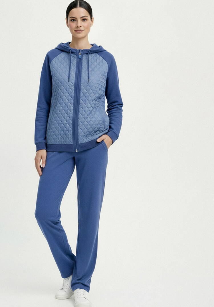 Бомбер с капюшоном из комбинированной ткани шир.  750, рис. 19