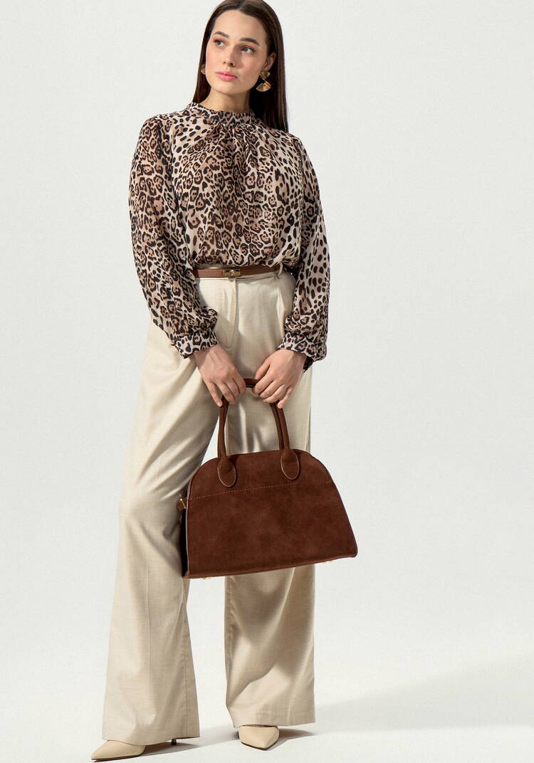 Блуза с принтом леопард шир.  750, рис. 9