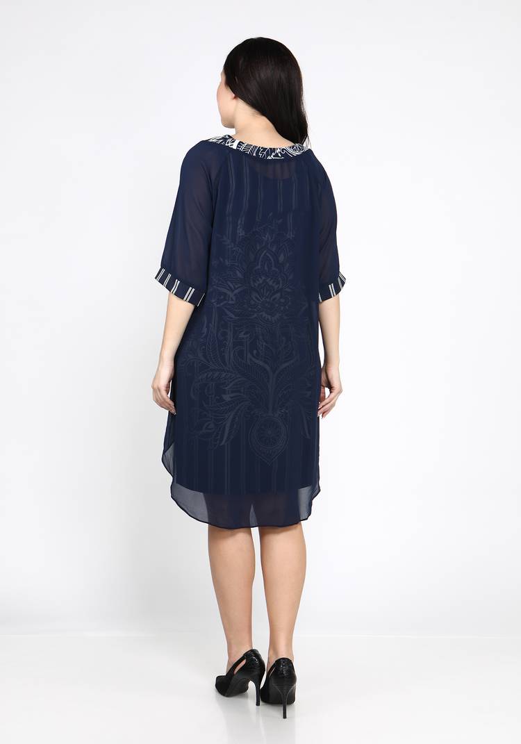 Платье двойка в полоску шир.  750, рис. 3