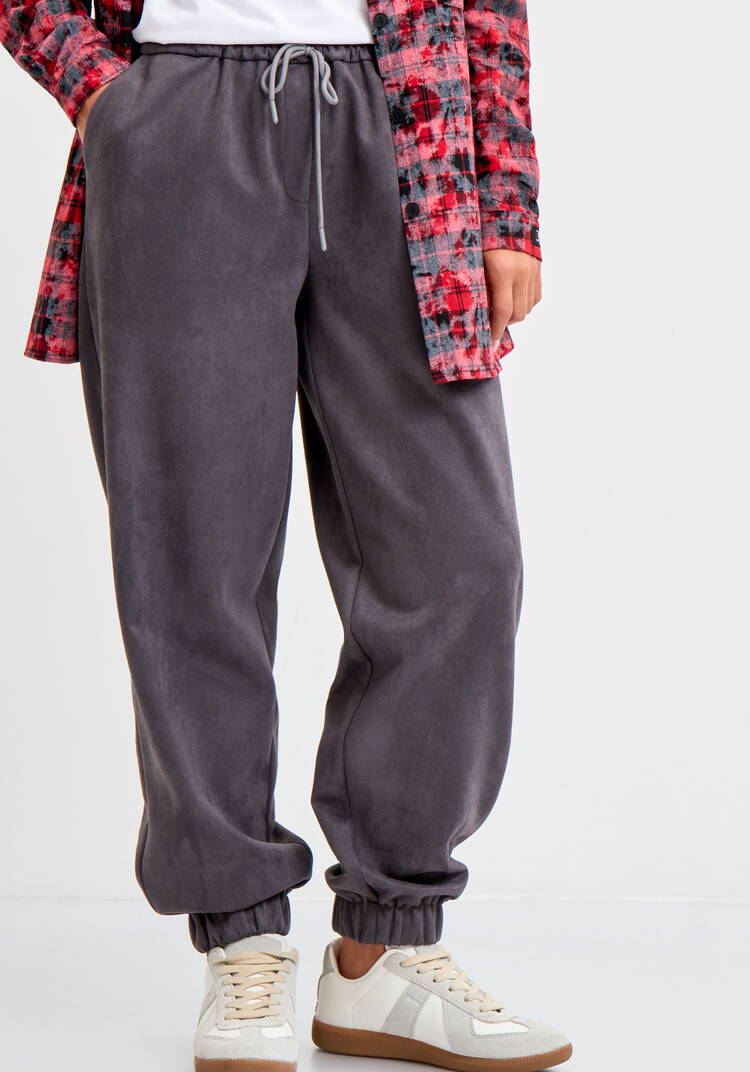 Брюки замшевые на резинке шир.  750, рис. 8