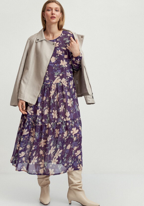 Платье свободного кроя с принтом цветок шир.  580, рис. 24