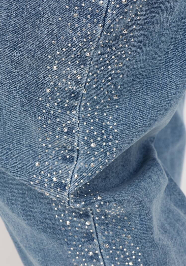 Джинсы со стразами по боковому шву шир.  750, рис. 6