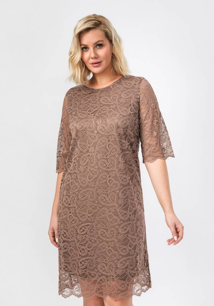 Платье из эластичного гипюра шир.  750, рис. 24