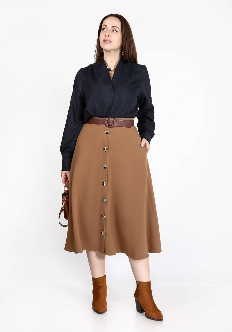 Блуза с V-вырезом горловины шир.  750, рис. 7