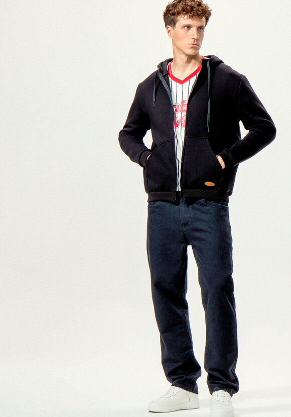 Толстовка с декоративной нашивкой на кармане шир.  580, рис. 2