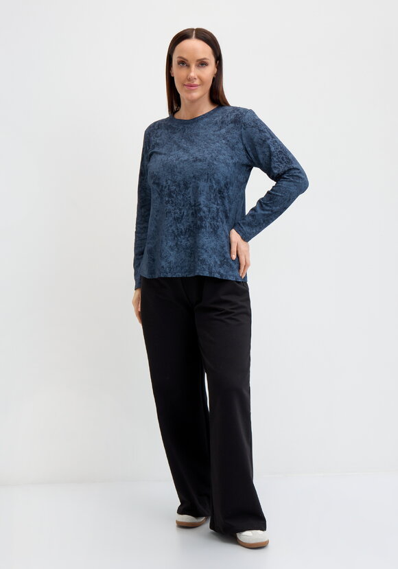 Лонгслив с принтом на горловине спинки шир.  580, рис. 2