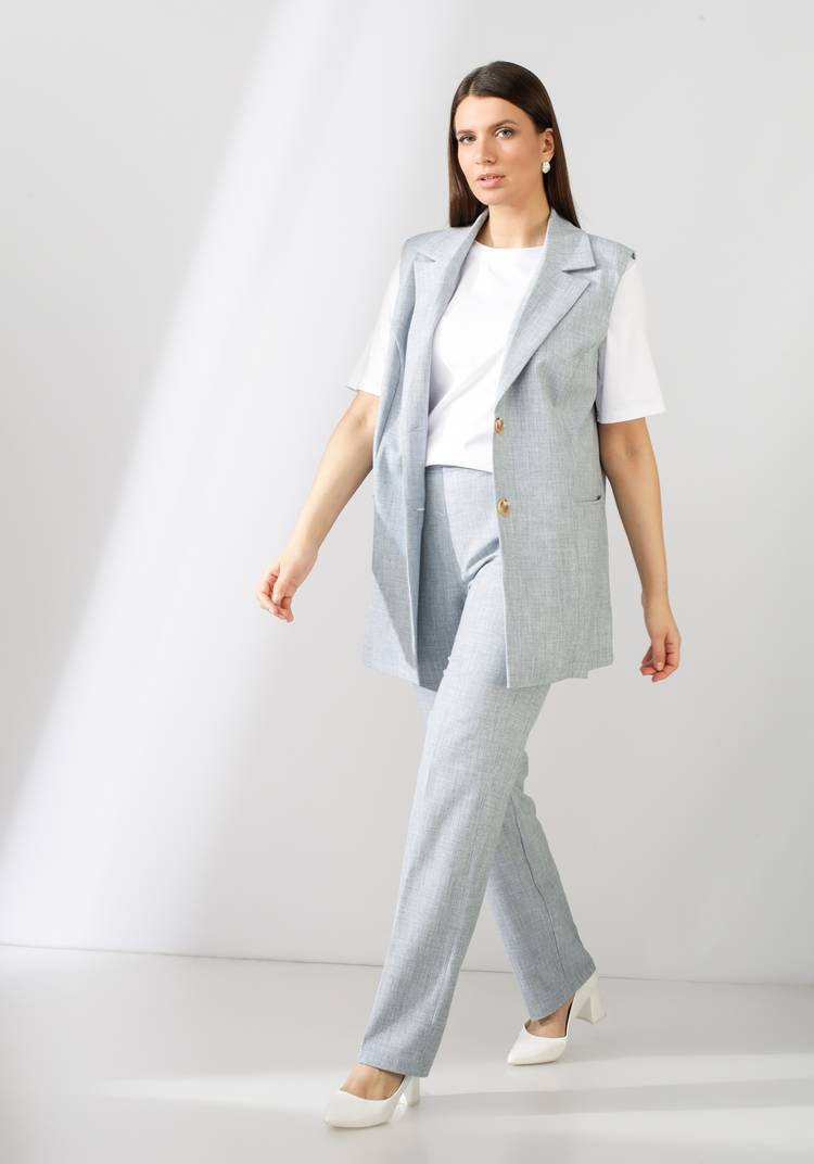 Брюки классические на широкой резинке шир.  750, рис. 28