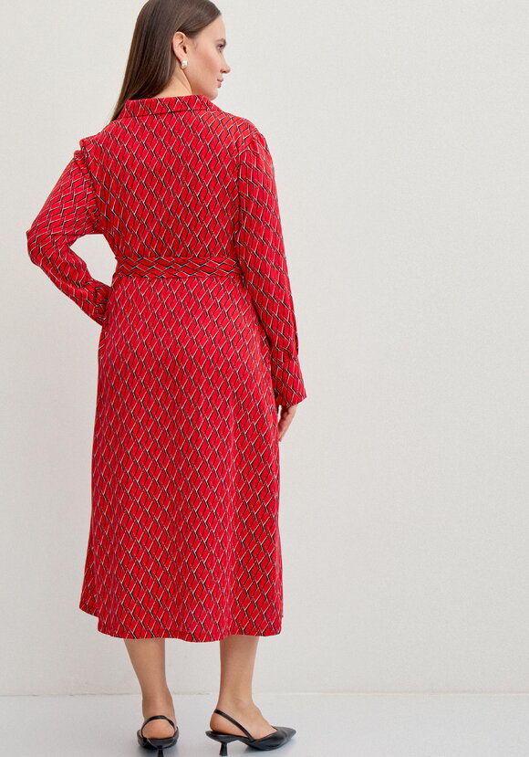 Платье рубашка с отложным воротником шир.  580, рис. 3