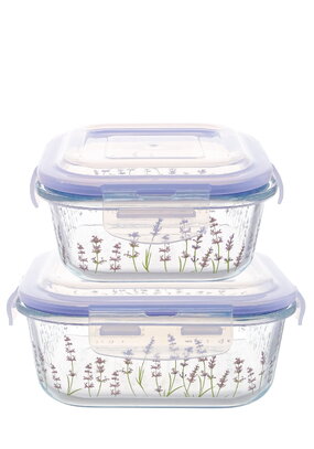 Стеклянные контейнеры с крышкой, 2 шт.