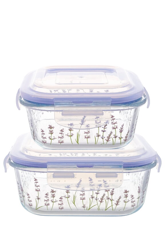 Стеклянные контейнеры с крышкой, 2 шт. шир.  580, рис. 1