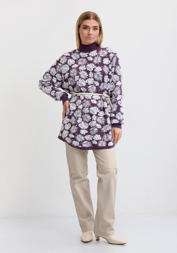 Туника пушистая с принтом шир.  580, рис. 8