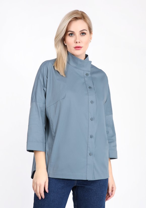 Блуза с ассиметричной застежкой шир.  580, рис. 9