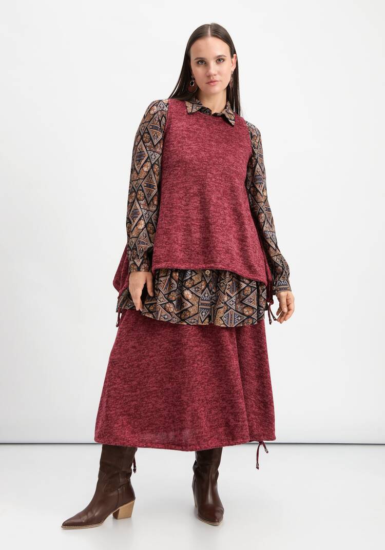 Жилет А-силуэта с кулиской по низу шир.  750, рис. 10