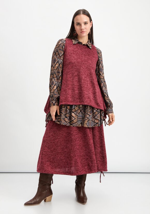 Жилет А-силуэта с кулиской по низу шир.  580, рис. 10