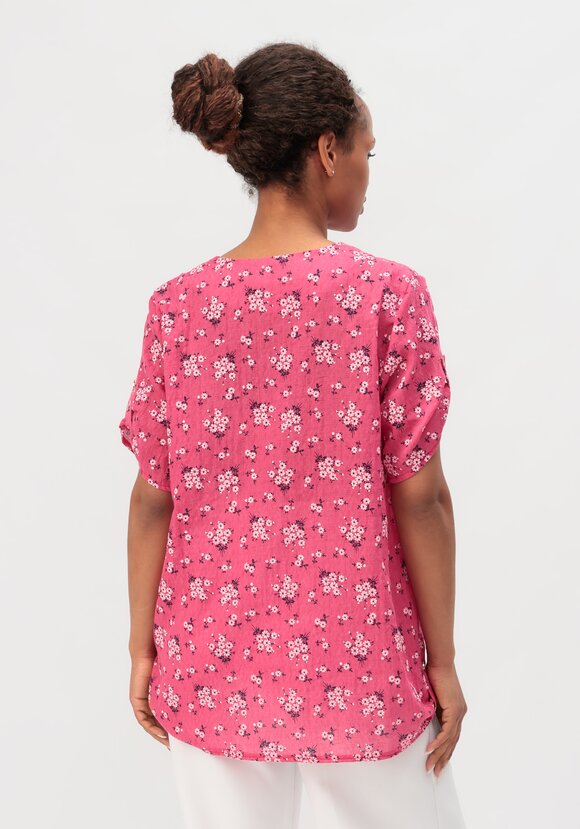 Блуза с цветочным принтом Офелия шир.  580, рис. 20