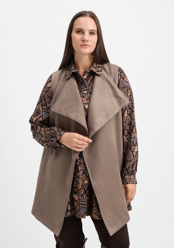 Жилет оверсайз с воротом апаш шир.  580, рис. 27