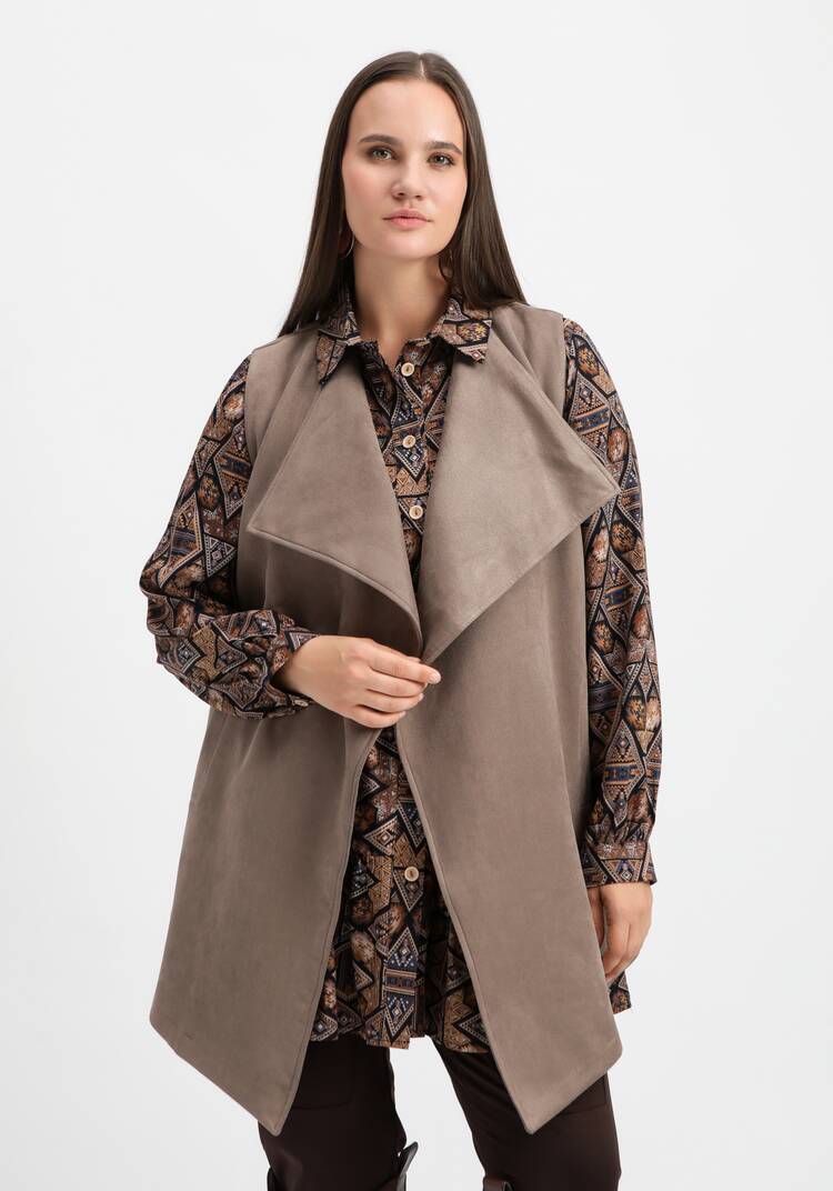 Жилет оверсайз с воротом апаш шир.  750, рис. 27