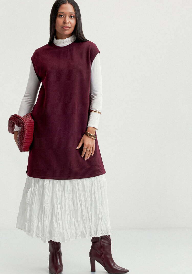 Жилет из трикотажа с фактурным рисунком шир.  750, рис. 2