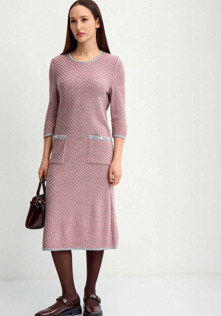 Платье полуприлегающего силуэта с рукавом 3/4 шир.  750, рис. 7