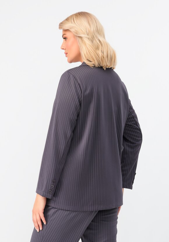 Пиджак однобортный в полоску шир.  580, рис. 42