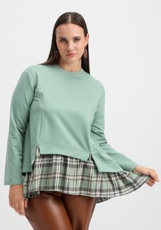 Туника многослойная свободного кроя