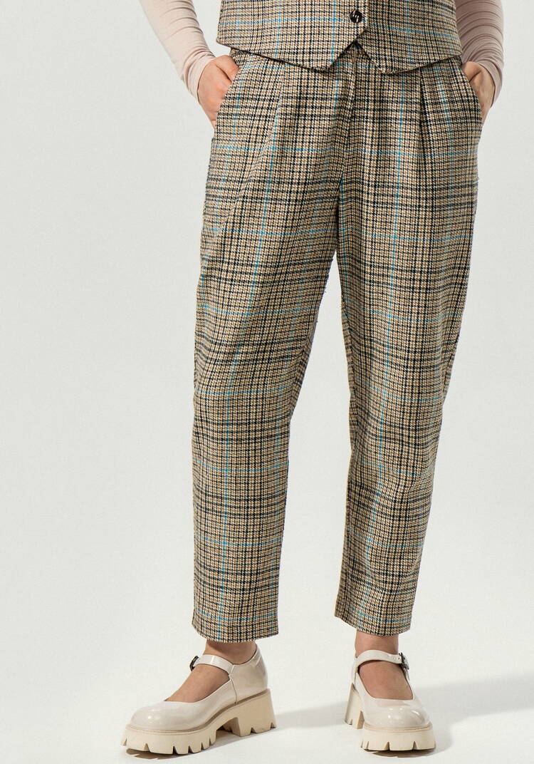 Брюки с боковыми карманами в клетку шир.  750, рис. 6