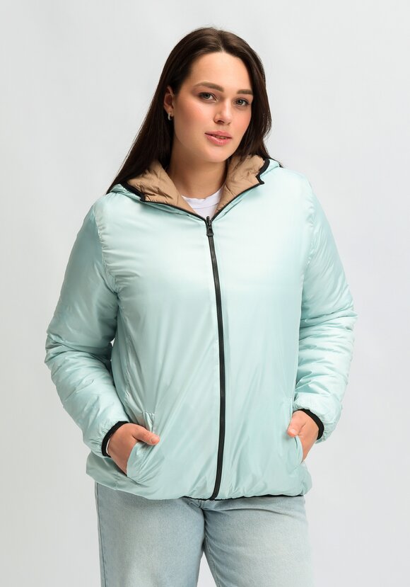 Куртка двухсторонняя с капюшоном на молнии шир.  580, рис. 11